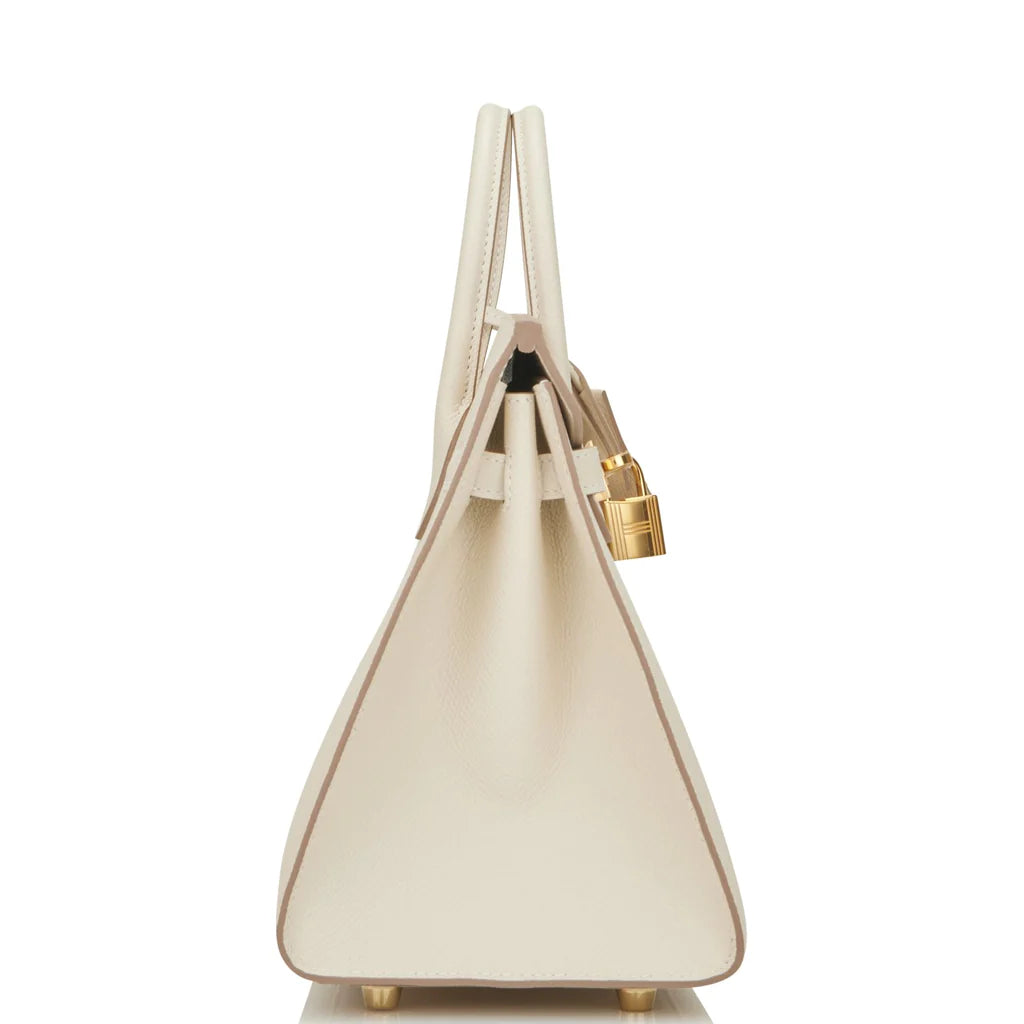 Hermès Birkin Sellier 25 Craie Epsom Gold Hardware