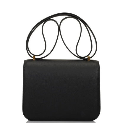 Hermès Constance Bag 18 Black Epsom Gold Hardware