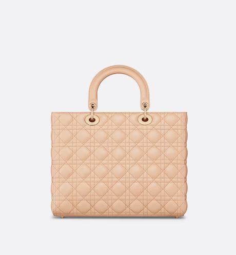 LARGE LADY DIOR BAG Sand Pink