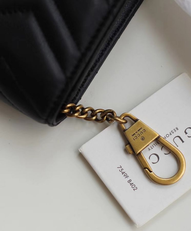 hand Mini Black Leather Cross Body Bag 488426 Black