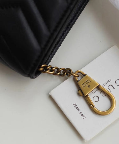 hand Mini Black Leather Cross Body Bag 488426 Black