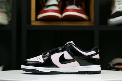 Nike Dunk Low Pink and Black Patent