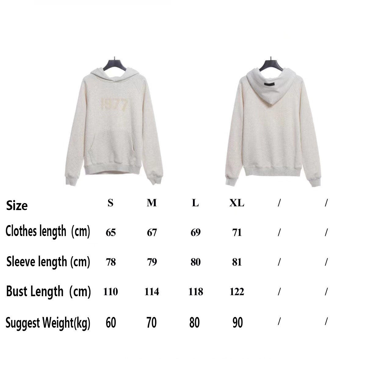 Ess3nt1als F0G 1977 flocking fleece hoodie