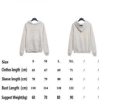 Ess3nt1als F0G 1977 flocking fleece hoodie