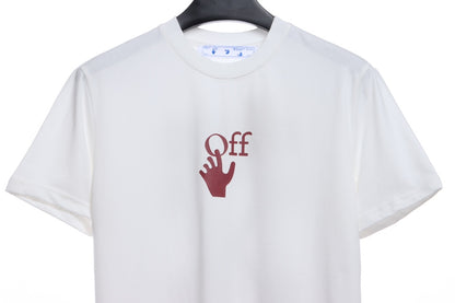 OW logo red graffiti arrow skull short sleeves