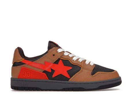OFF-WHITE A Bathing Ape Bape SK8 Sta Brown Orange