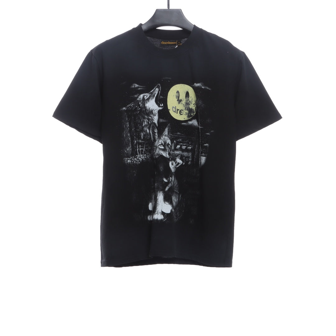 DREW full moon printed smiley face short sleeves