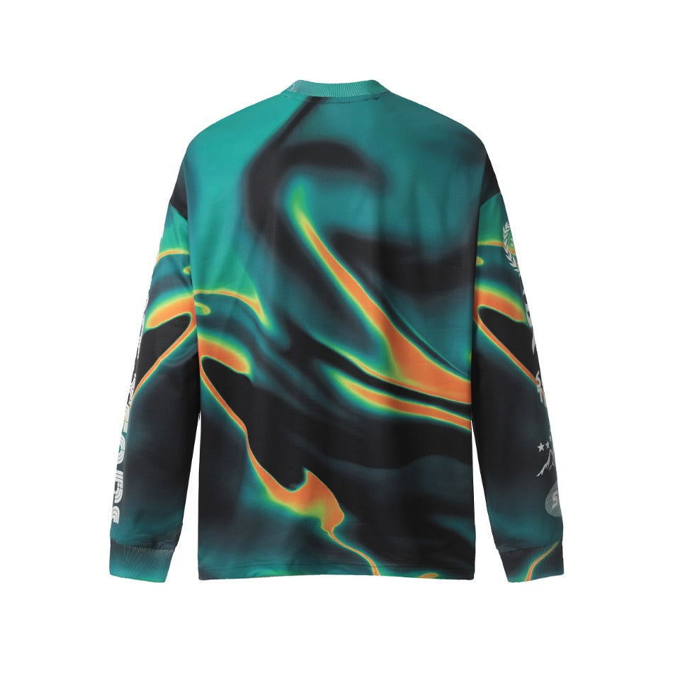 Saint Mich@el Tears Full Print Long Sleeve Vintage Autumn/Winter T-Shirt