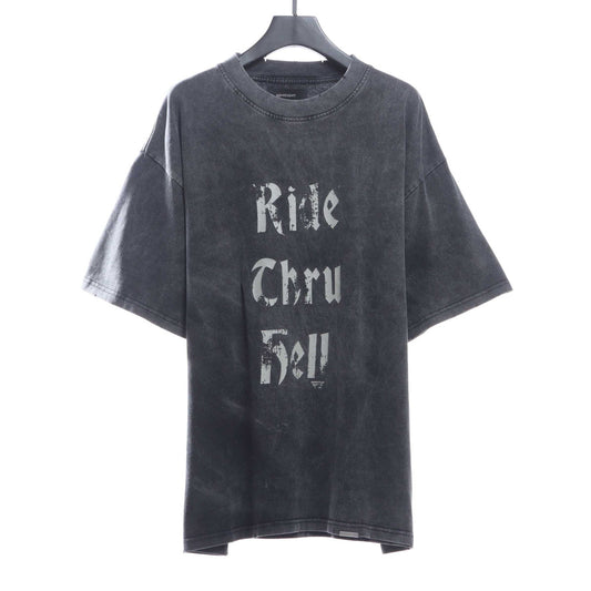 Represent makes old washing letters with short sleeves