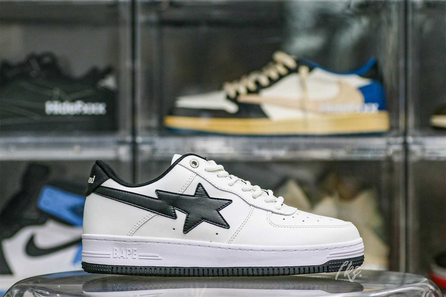 OFF-WHITE JJJJound x Bapesta White Black
