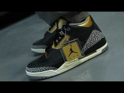 Air Jordan 3 Black Cement Gold 2022