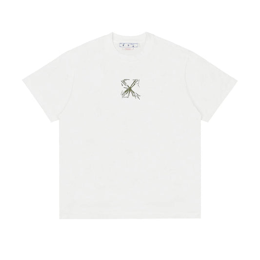 Ow Sketch Splash Ink Arrow letter short sleeve