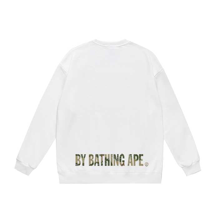 BAPE camo Ape Face logo graphic crewneck sweatshirt