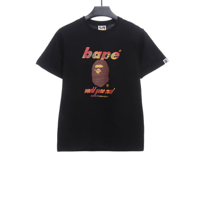BAPE ape head crazy world series short sleeves