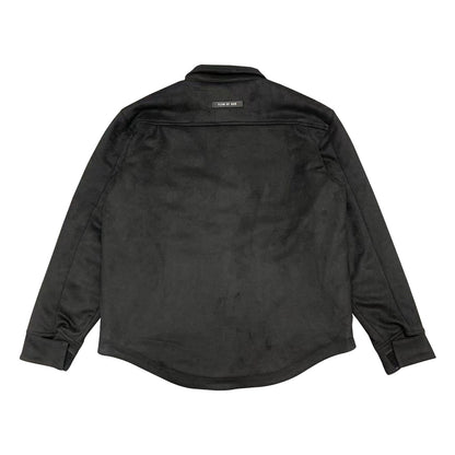 Fear of God F0G Heavyweight and Superb Black Suede Shirt Jacket