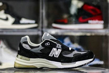 New Balance 992 Black Grey Suede