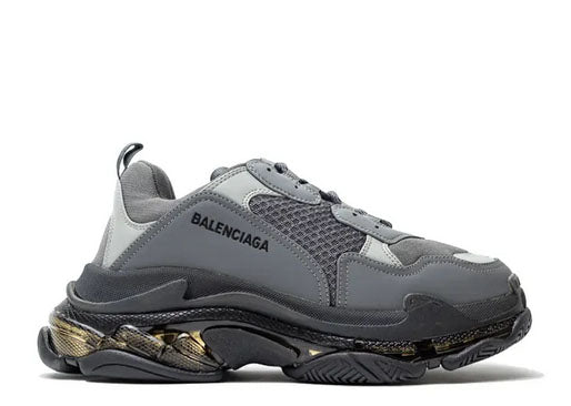 Balenciag* Triple S Sneaker Clear Sole grey Black