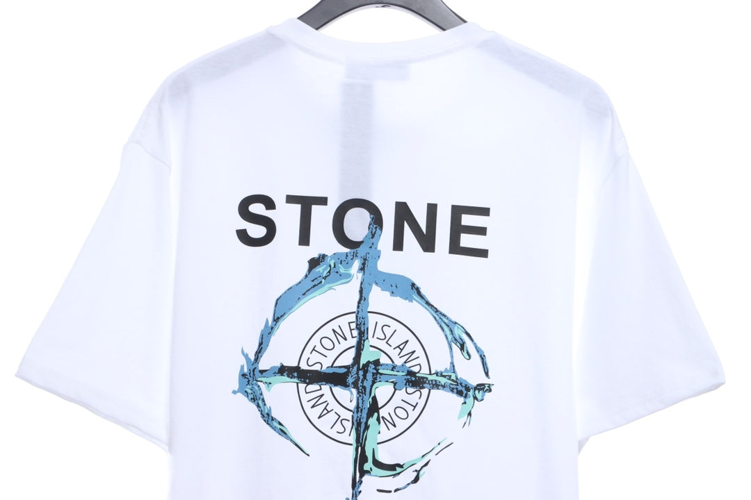 Stone Island Stone island ruins compass printing short sleeves
