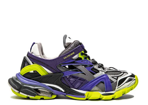 Balenciag* Track 2 Trainer Purple Yellow
