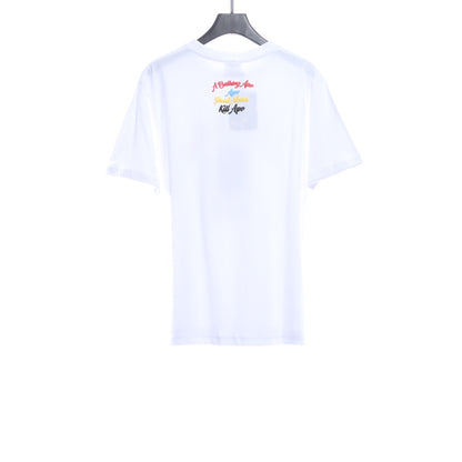 BAPE ape man colorful foam print short sleeves