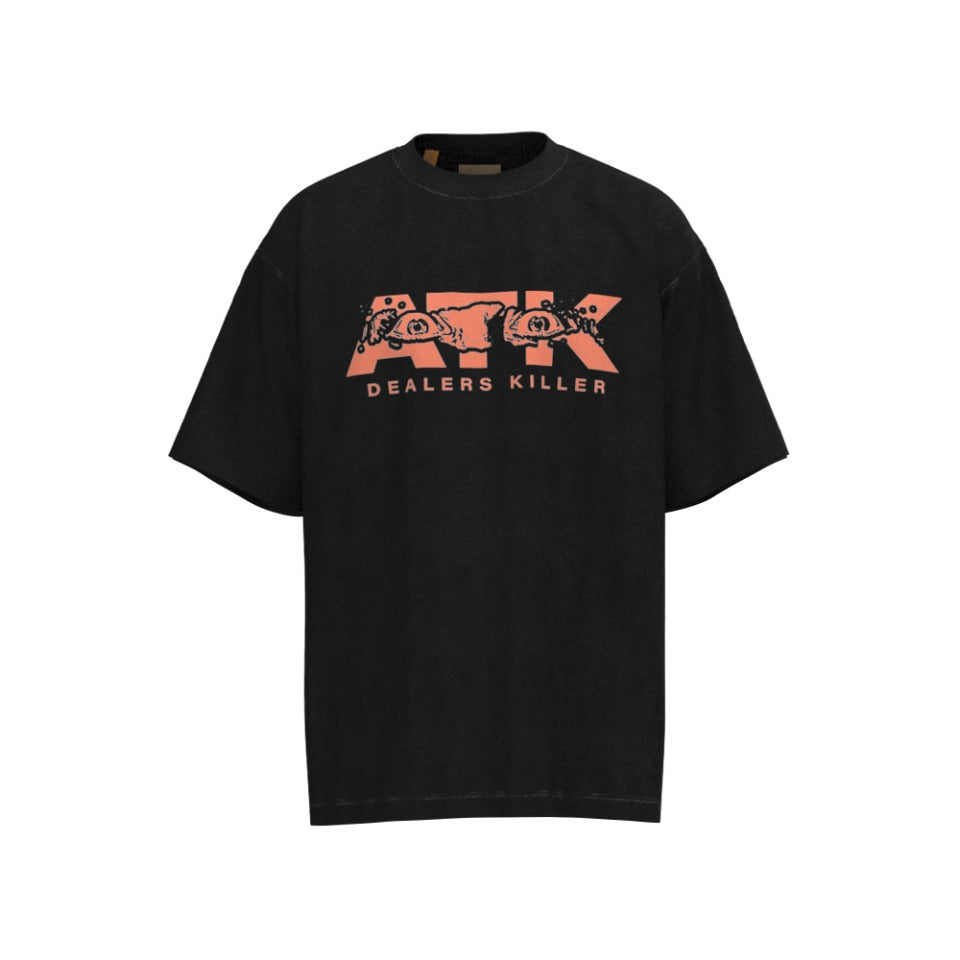 Gallery Dep ATK interesting letter printing washing to make old retro short sleeves