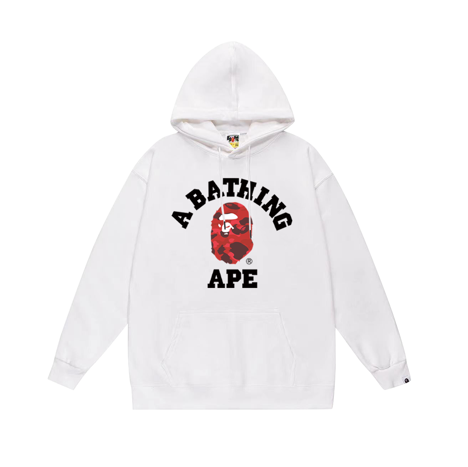 BAPE classic lettered Ape Head logo hoodie