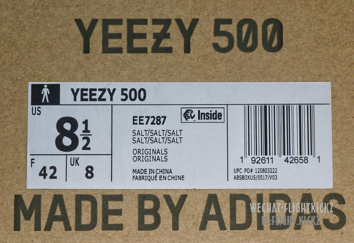 Adidas Yeezy 500 Salt Grey (LN5 A1)