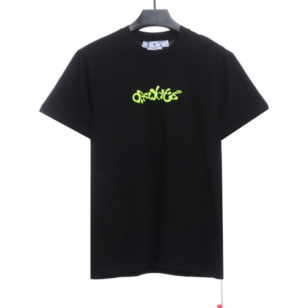 OW green paint letter arrowhead short sleeves