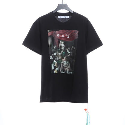 OW colorful religious print short sleeves