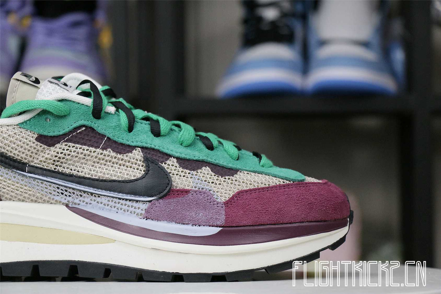 Nike Vaporwaffle sacai Villain Red Neptune Green (LN5 A1)