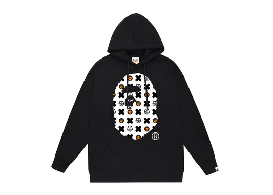 BAPE Ape Head cartoon graphic print hoodie GSB7OL65