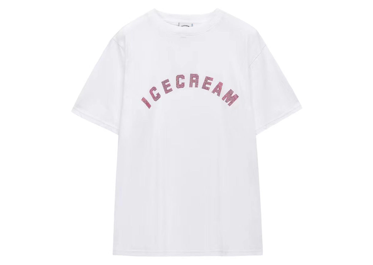 Icecream Hotfix Rhinestones Tee