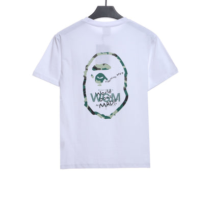 BAPE chest graffiti letters short sleeves