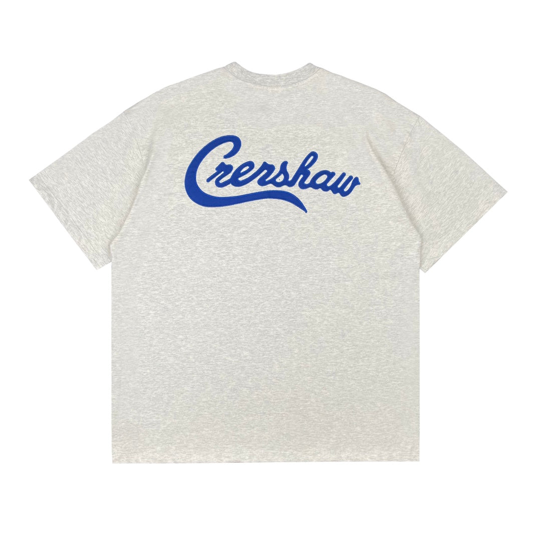 Fog double-line charity cloth short sleeves light gray