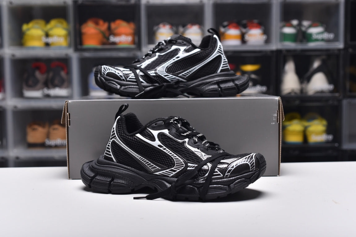 Balenciag* 3XL Sneaker WornOut  Black White
