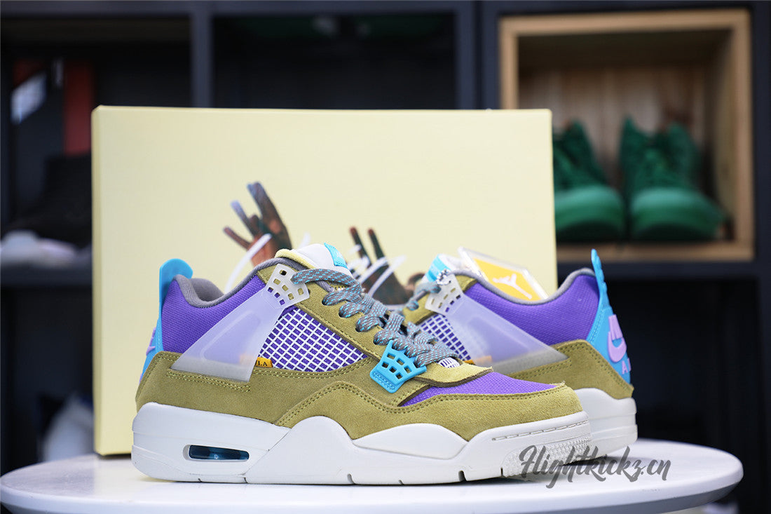 Union LA X Air Jordan 4 Retro Desert Moss 2021