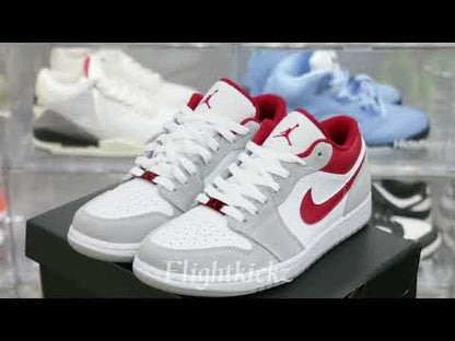Air Jordan 1 Low SE Light Smoke Grey Gym Red