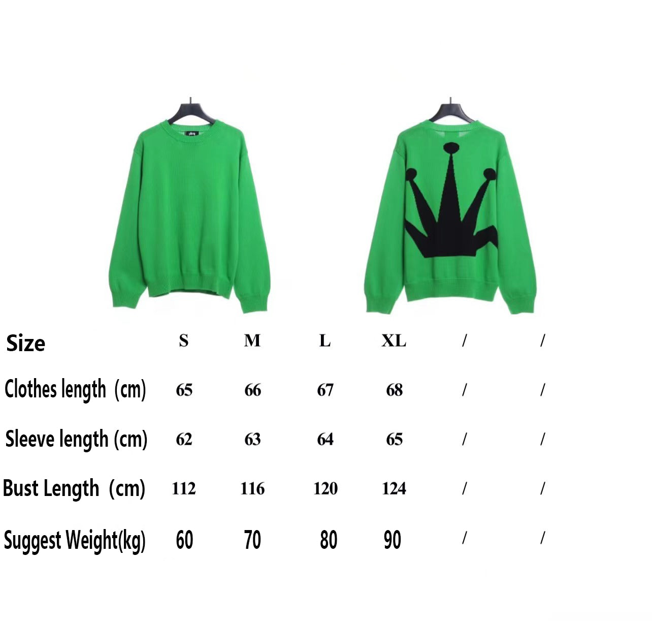 Stussy22SS Crown Crew Neck Pullover Long Sleeve Sweater BFGPRZFF