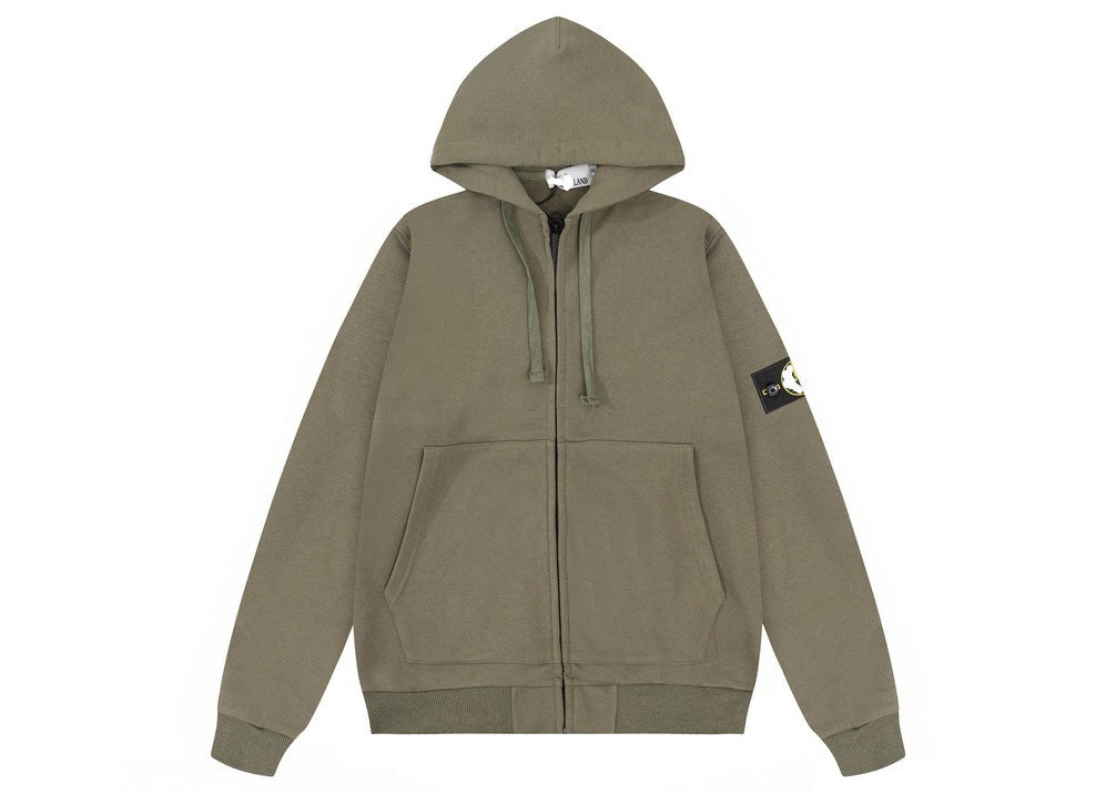 Stone Island Basic Functional Unisex Coat/Jacket with a compass badge