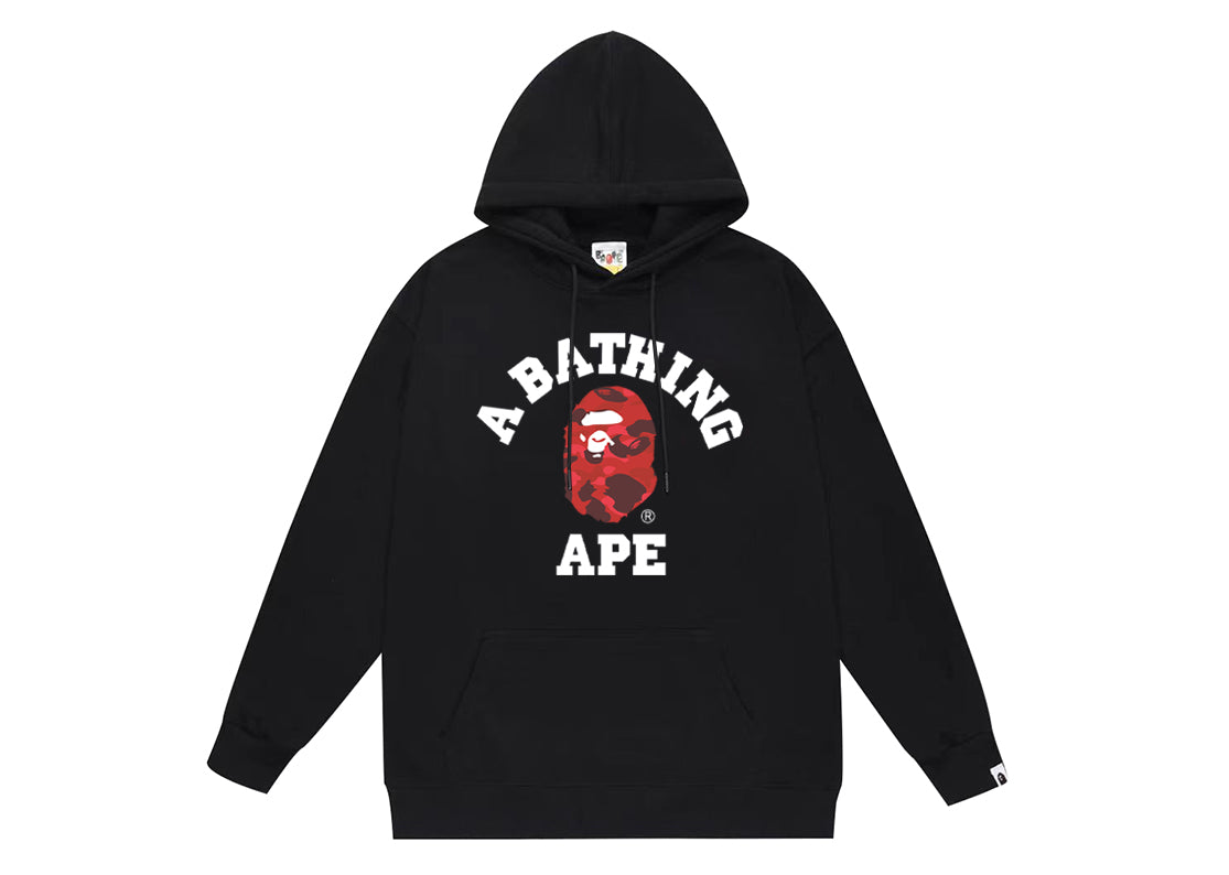 BAPE classic lettered Ape Head logo hoodie