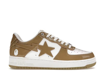OFF-WHITE A Bathing Ape Bape Sta Patent Leather White Khaki (2023)