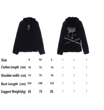 Mastermind Japan MMJ Big Skull Mink Fleece Hooded Fur Coat
