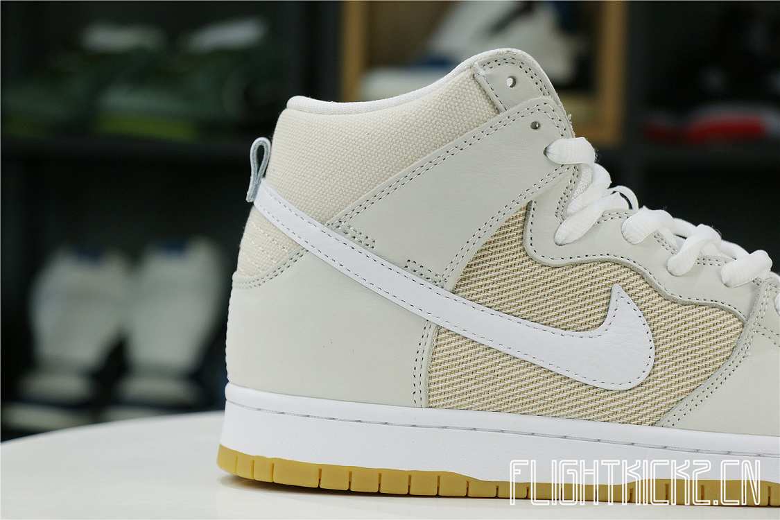 Nike SB Dunk High Pro ISO Orange Label Unbleached Natural