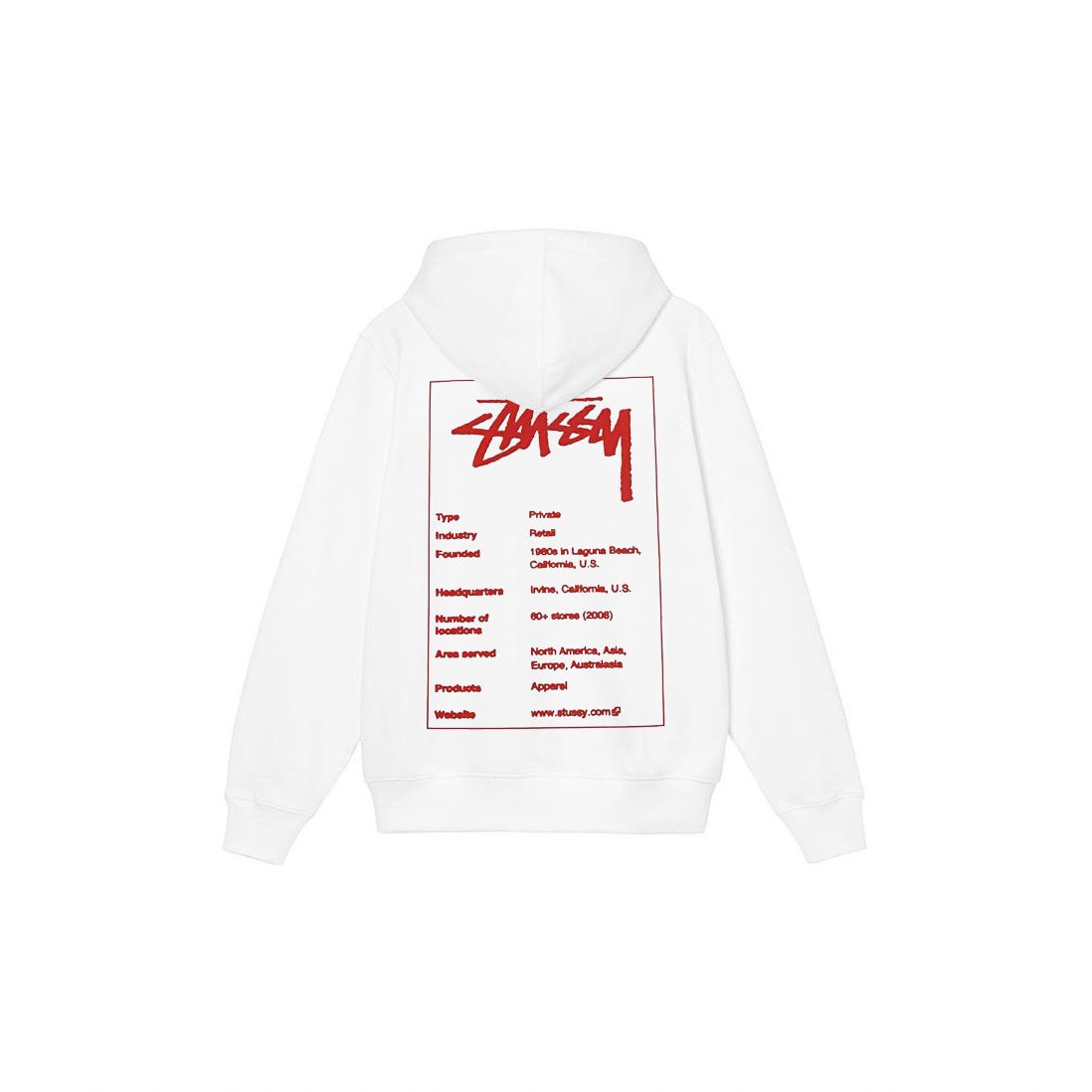 Stu$$y tag graphic print hoodie