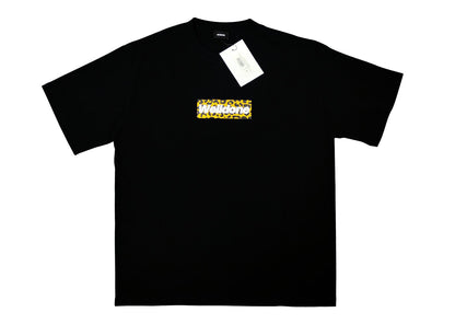 WE11D0NETRACK Leopard print Box Log T-Shirt