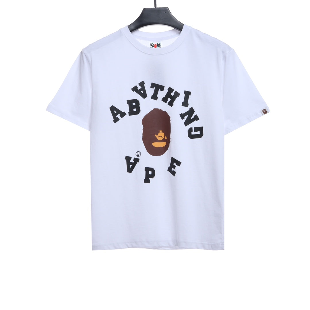 BAPE reverse ape initials printing short sleeves