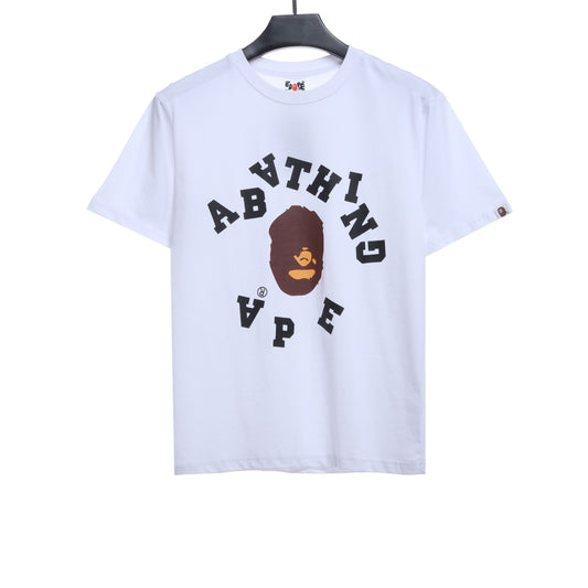 BAPE reverse ape initials printing short sleeves