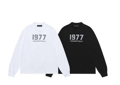Fear of god 1977 flocking print long-sleeved Tee