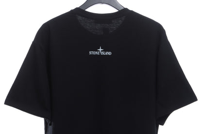 Stone Island Grid Compass Print Short Sleeve