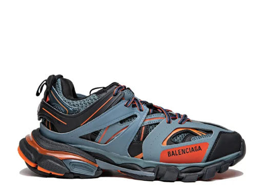 Balenciag* Track Trainer Dark Grey Orange